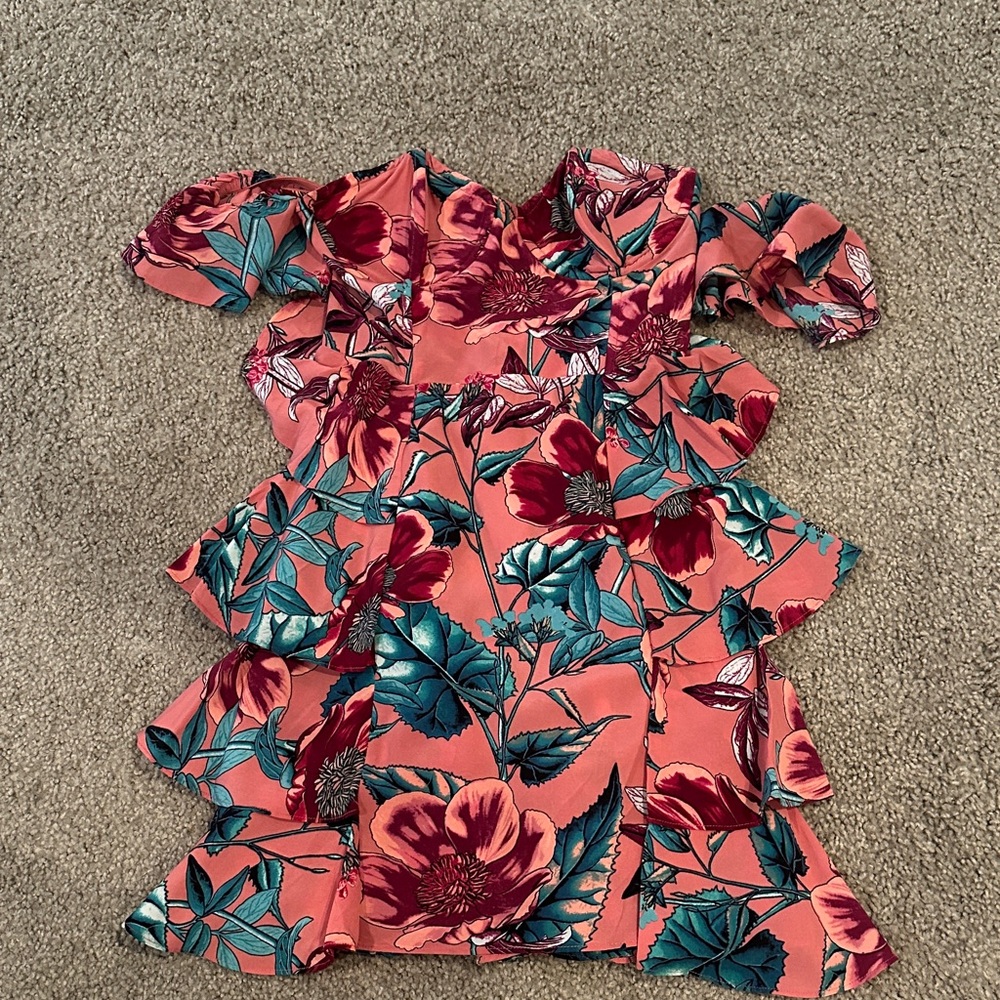For Love And Lemons Pink Floral Dress